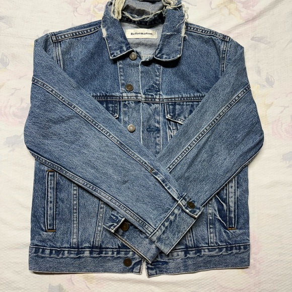 Reformation Jackets & Blazers - Reformation Medium Blue Denim Jacket